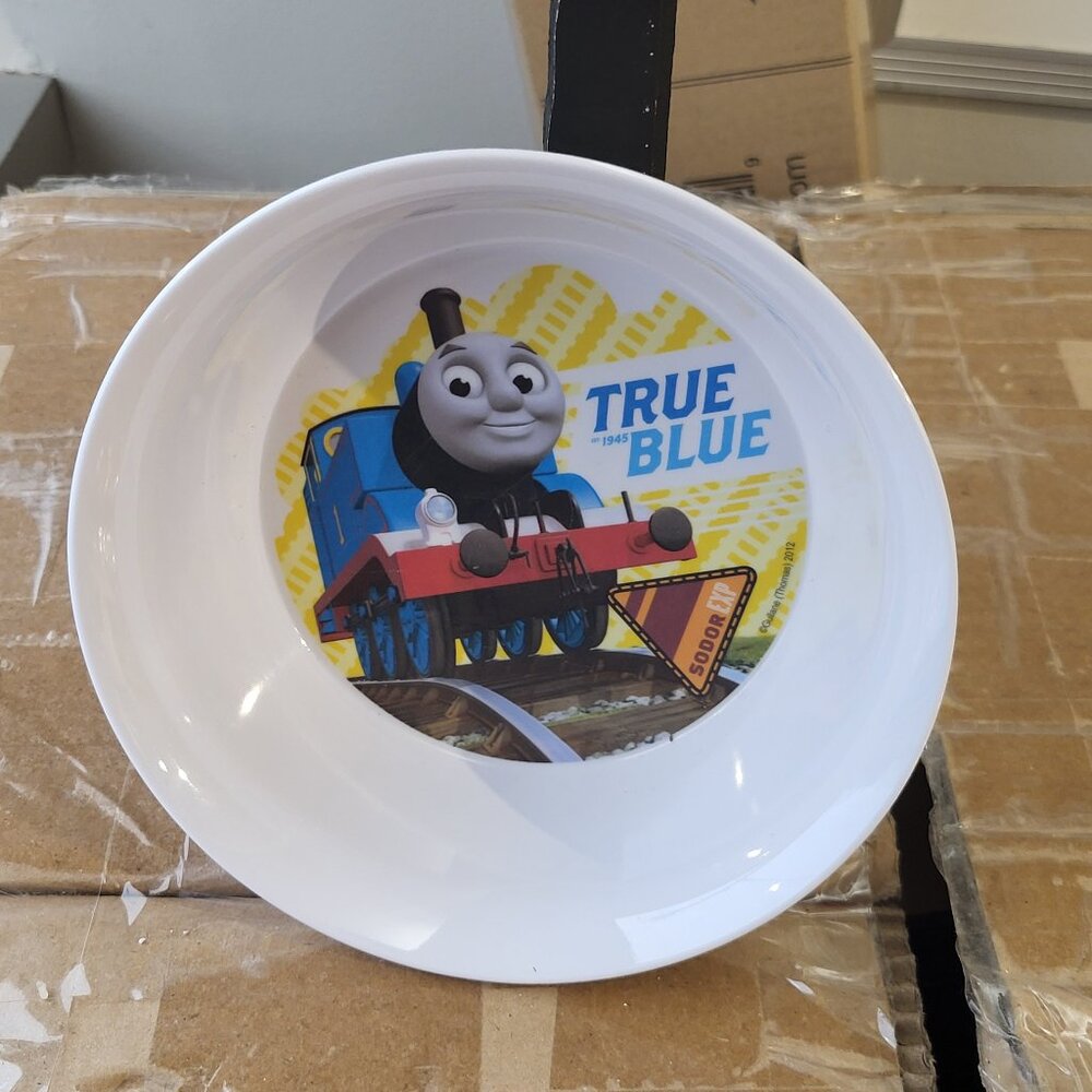 THOMAS THE TANK ENGINE TRUE BLUE ZAK DESIGNS CEREAL BOWL MELAMINE 2012 BIN H